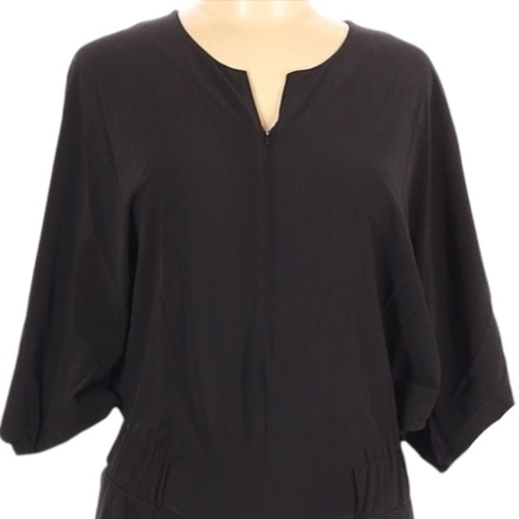🌺 Lucy Unhindered 3/4 Sleeve Lounge Black Romper Size XS - Picture 4 of 8